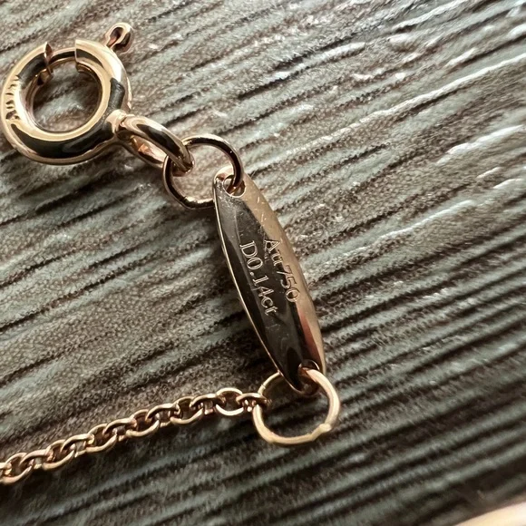 rose‎ gold and diamond peretti bracelet